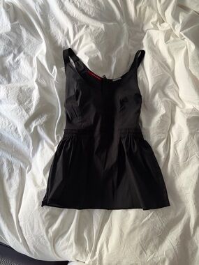 Prada Black Peplum Camisole